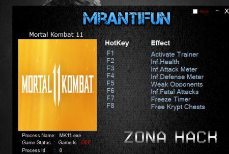 Mortal Kombat 11: Трейнер/Trainer (+7) [1.0] {MrAntiFun}