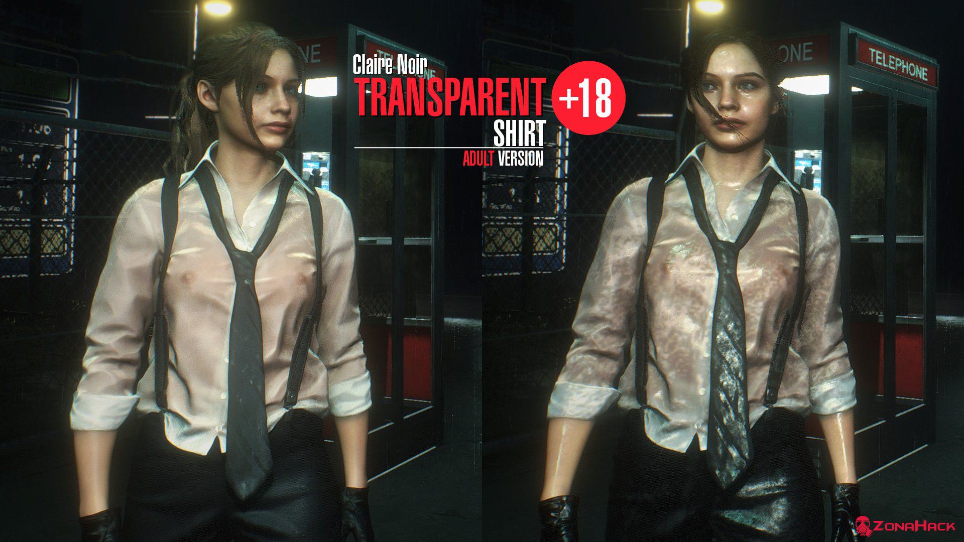 Resident Evil 2 Remake "Прозрачная рубашка для Клэр"